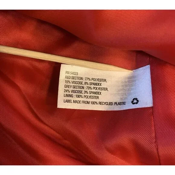 Gap Academy Blazer Womens 8 Red Gray Stripes Collegiate Academia Retro Preppy - Picture 7 of 16